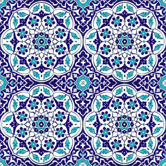 20x20 cm Çini Karo D-92